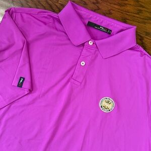 RLX Ralph Lauren Polo Shirt PGA Pro Golfer Association Men XL Performance Purple